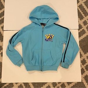 4/$20 princess fleece hoodie jacket size 8-10 xox